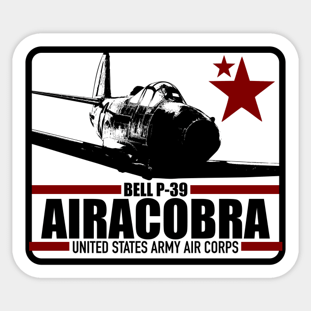 P-39 Airacobra Sticker by Firemission45